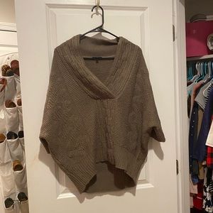 Brown sweater/poncho from Limited